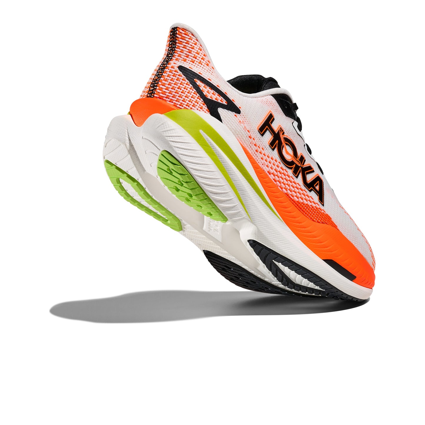 Hoka Mach X 3 | White / Neon Tangerine | Mens