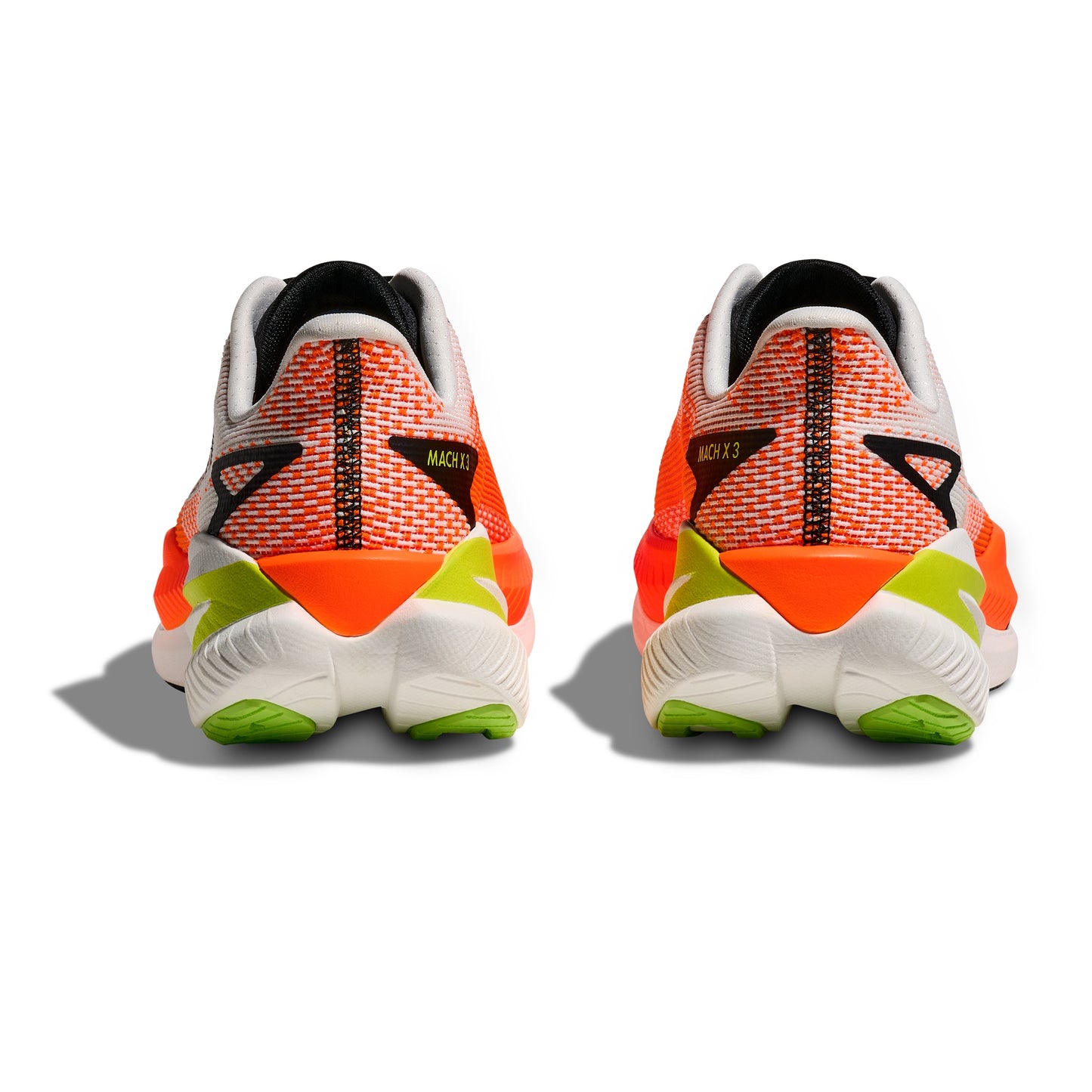 Hoka Mach X 3 | White / Neon Tangerine | Mens