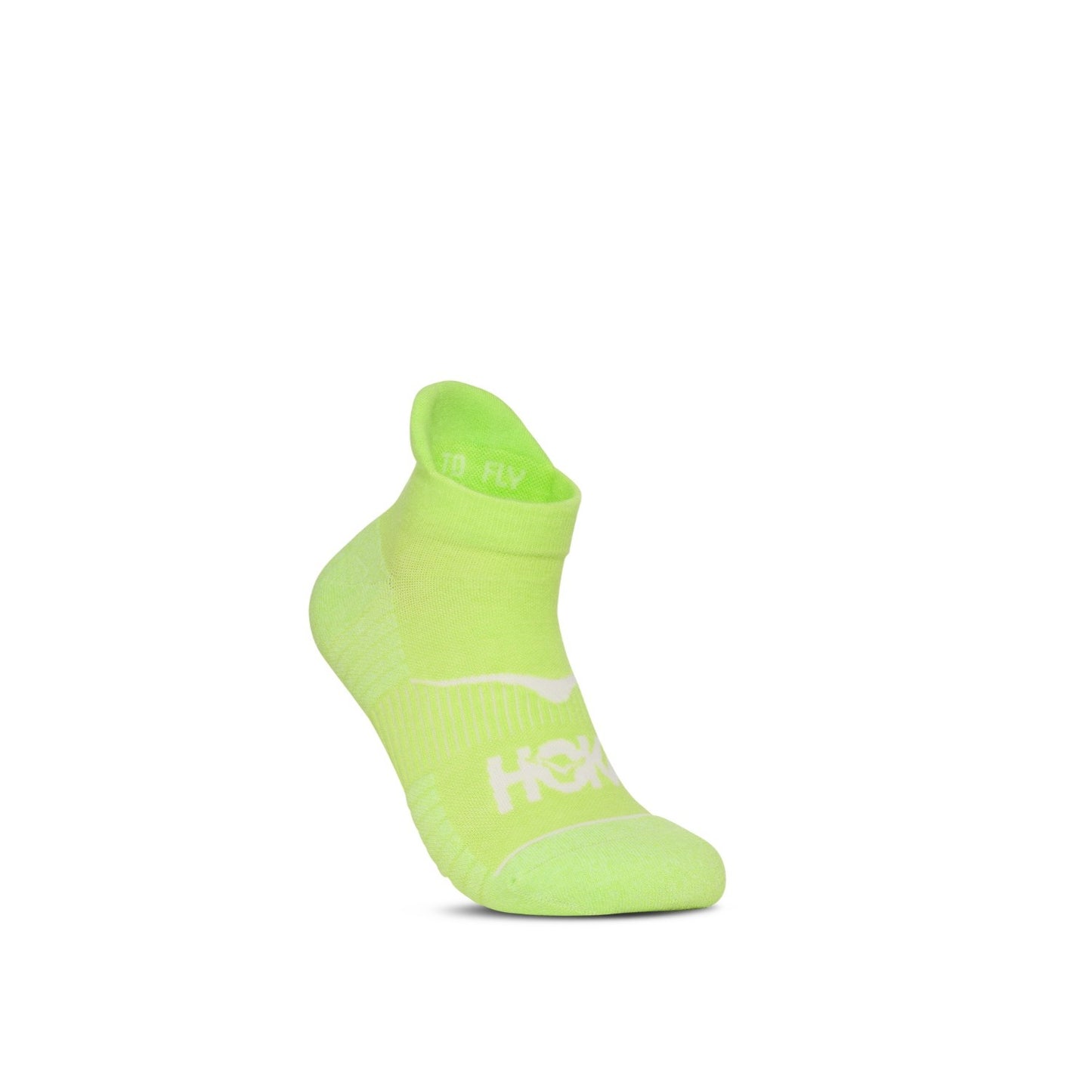 Hoka No-Show Run Sock | Neon Yuzu | Unisex