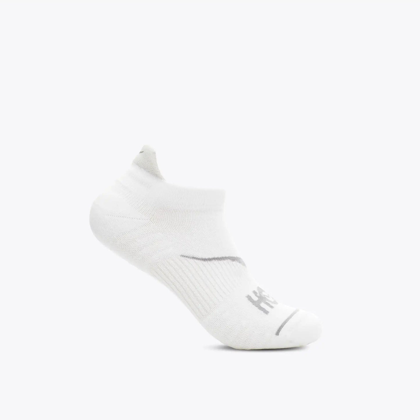 Hoka No-Show Run Sock | White | Unisex