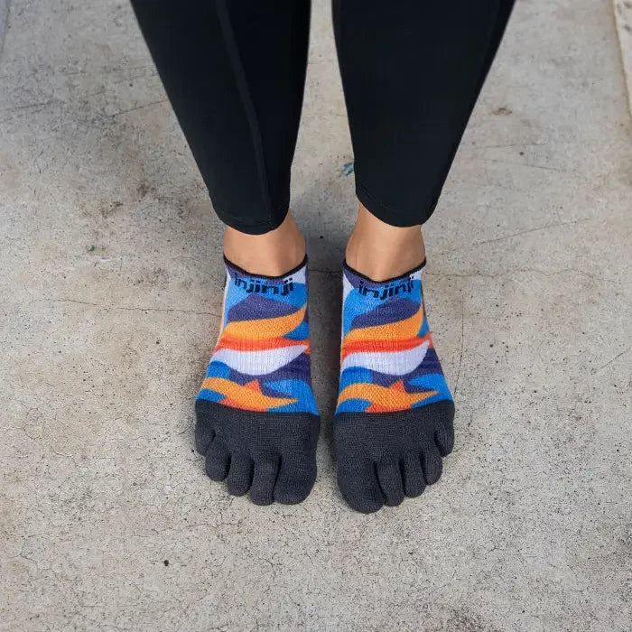 Injinji Run Sock | Lightweight | No Show | Botanic | Womens
