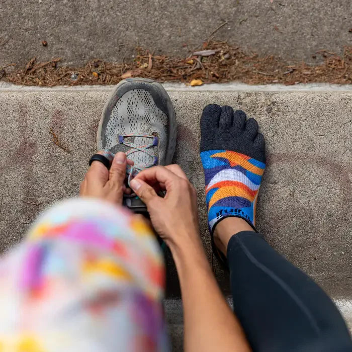 Injinji Run Sock | Lightweight | No Show | Botanic | Womens