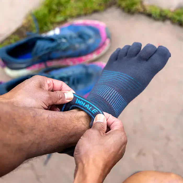 Injinji Run Sock | Lightweight | No Show | Carbon