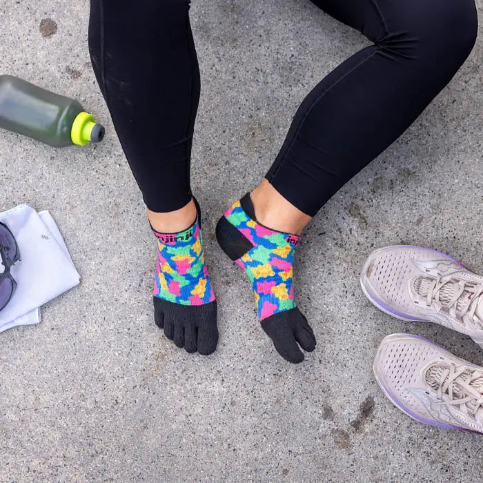 Injinji Run Sock | Lightweight | No Show | Gummy Bears | Womens
