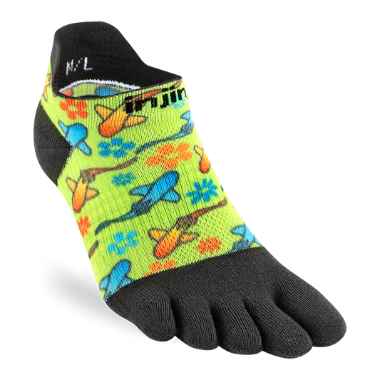 Injinji Run Sock | Lightweight | No Show | Sharks | Womens