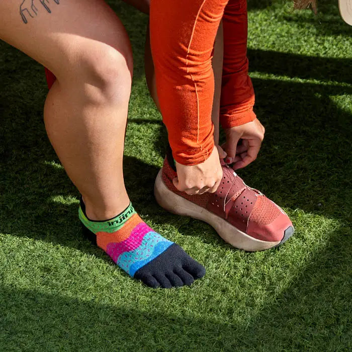 Injinji Run Sock | Lightweight | No Show | Sprinkles | Womens
