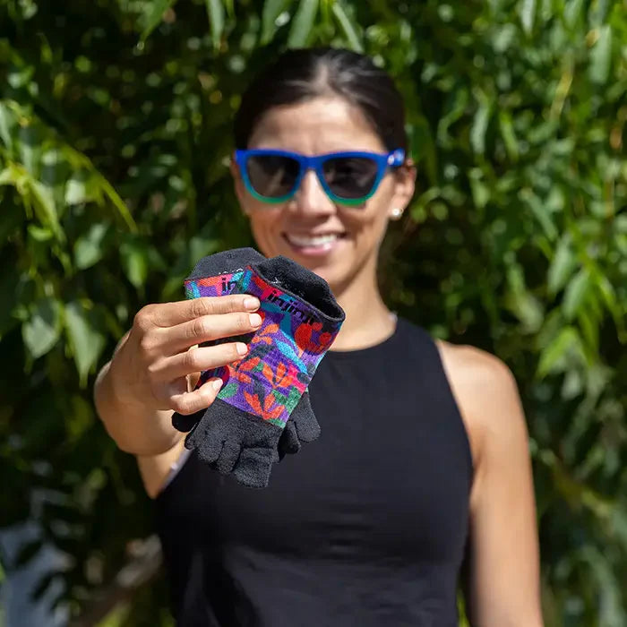 Injinji Run Sock | Lightweight | No Show | Tropical | Womens