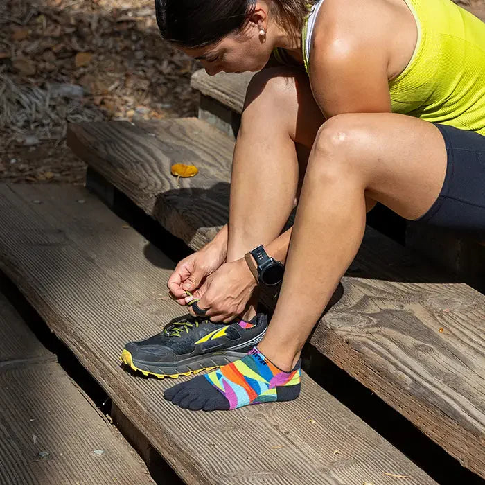 Injinji Run Sock | Lightweight | No Show | Verdure | Womens