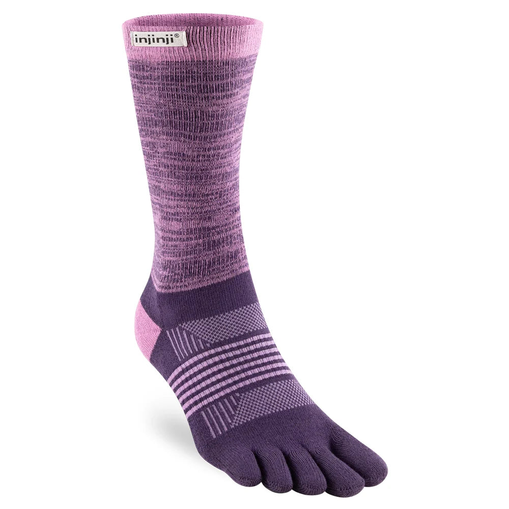 Injinji Trail Sock | Midweight | Crew Length | Lilac | Womens