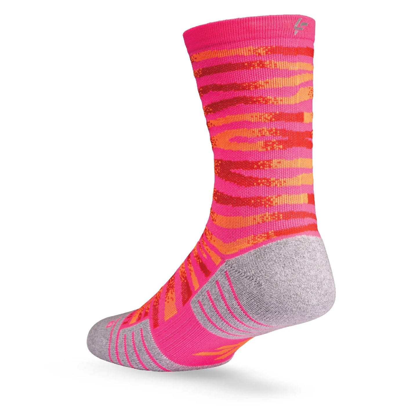 Lightfeet Performance Predator Socks | Midweight | Half Crew | Pink / Red / Orange