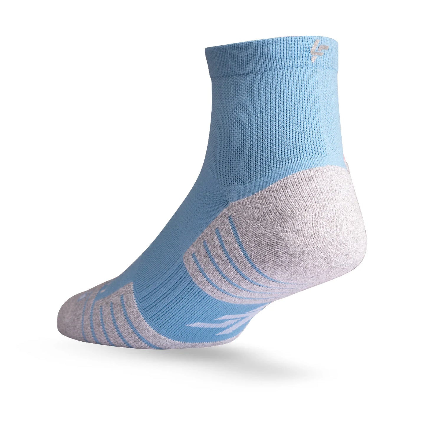 Lightfeet Performance Socks | Midweight | Quarter Crew | Soft Blue