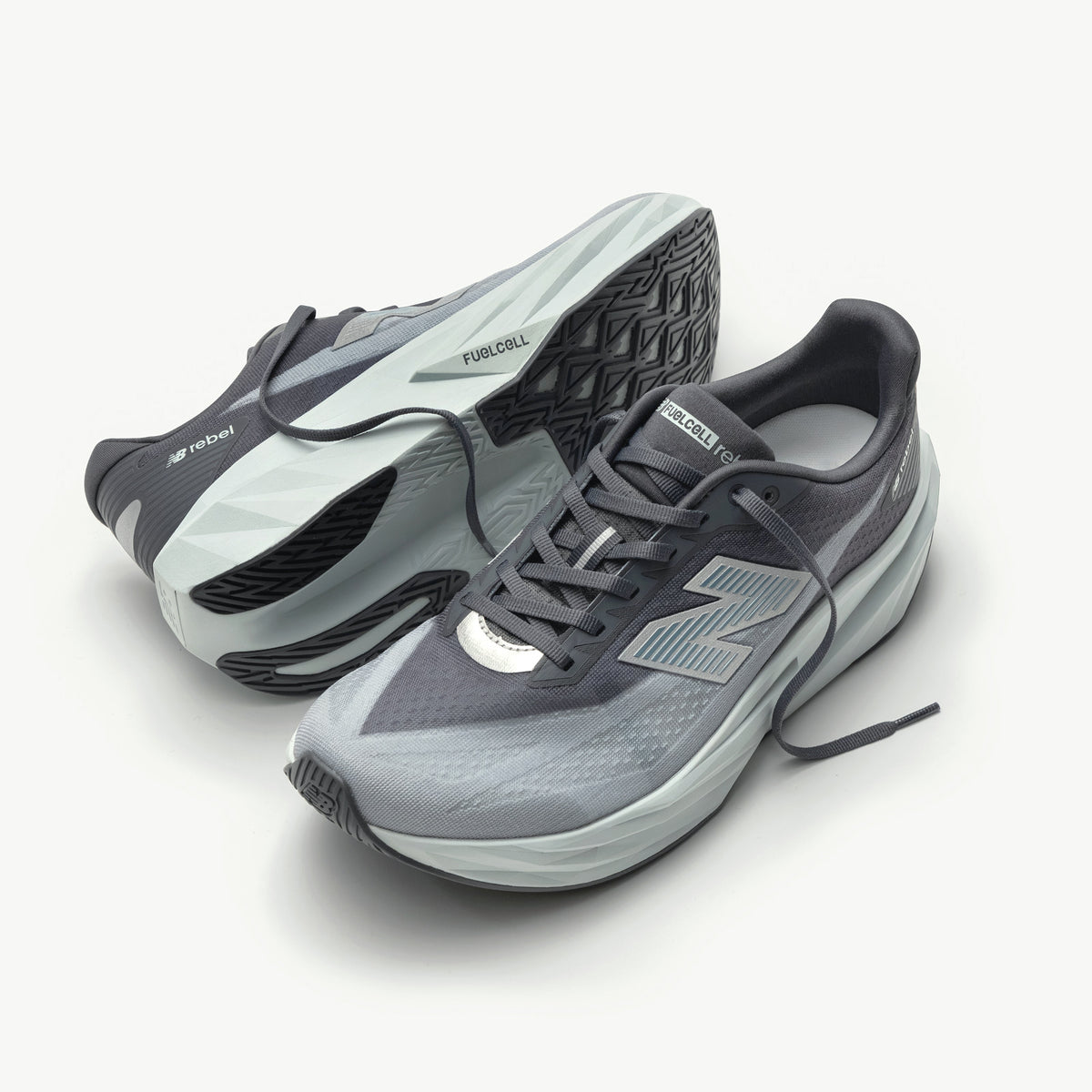 New Balance FuelCell Rebel v5 | Magnet / Light Zinc Blue | Mens