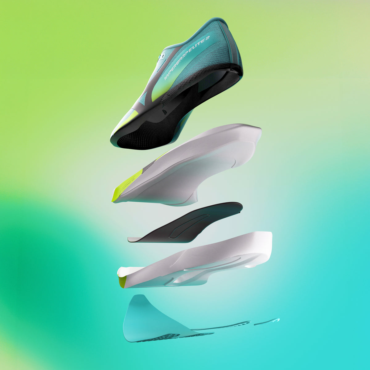 Mizuno Hyperwarp Elite 2 | Rinsing Rivulet / Black / Lime Burst | Unisex
