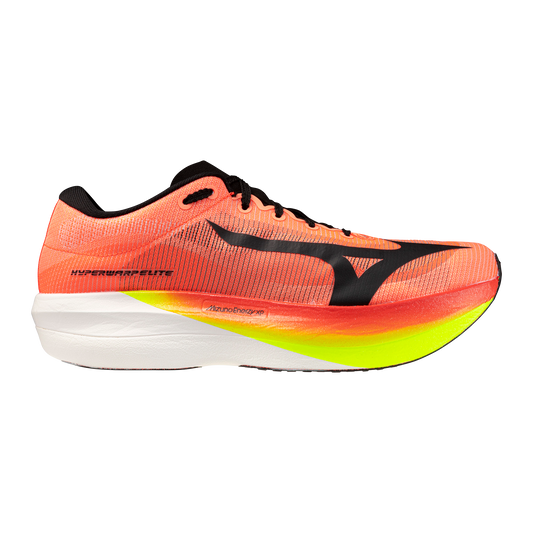 Mizuno Hyperwarp Elite | Lava Orange / Black / Lightning Yellow | Unisex