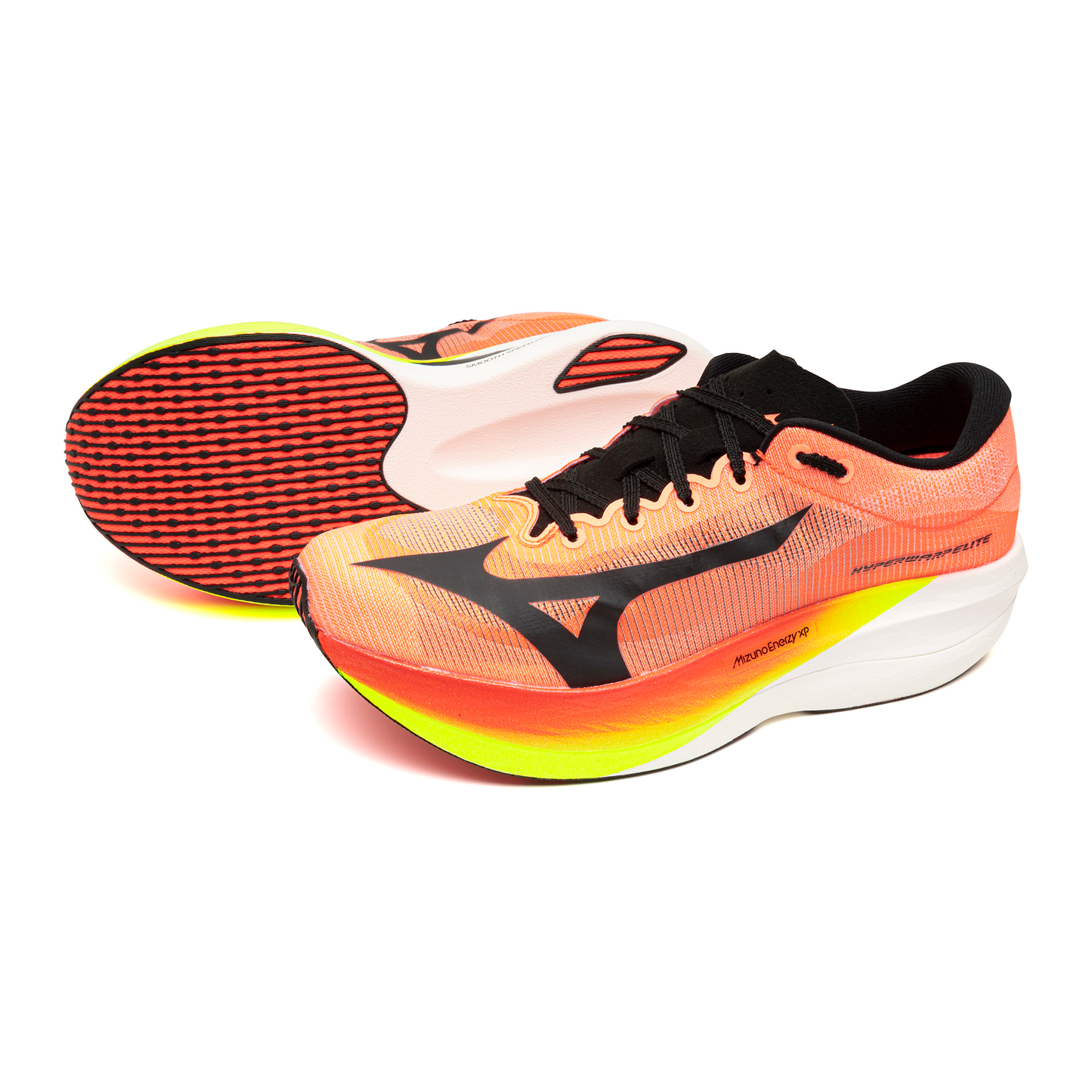 Mizuno Hyperwarp Elite | Lava Orange / Black / Lightning Yellow | Unisex
