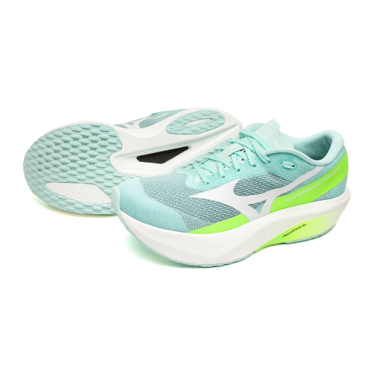 Mizuno Hyperwarp Racer | Dewdrops / White / Lime Burst | Womens