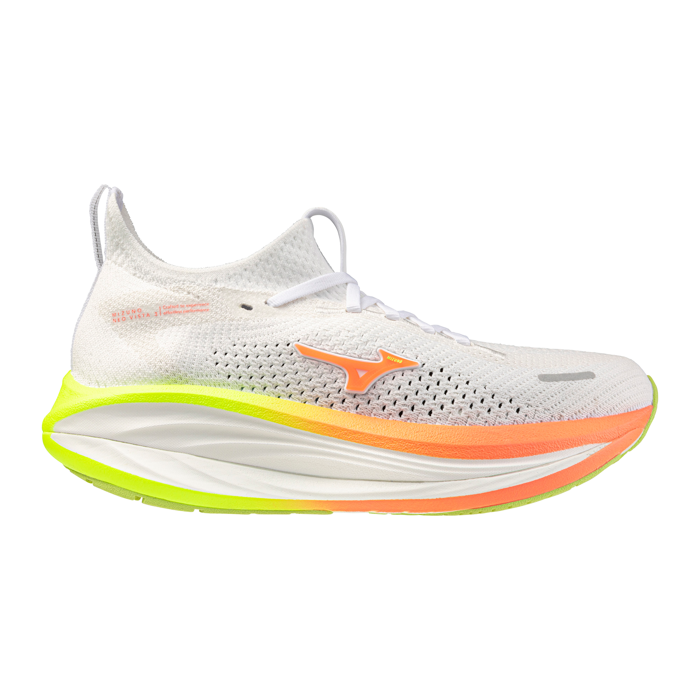 Mizuno Neo Vista 3 | White / Flamingo Coral / Lime Pulp | Womens