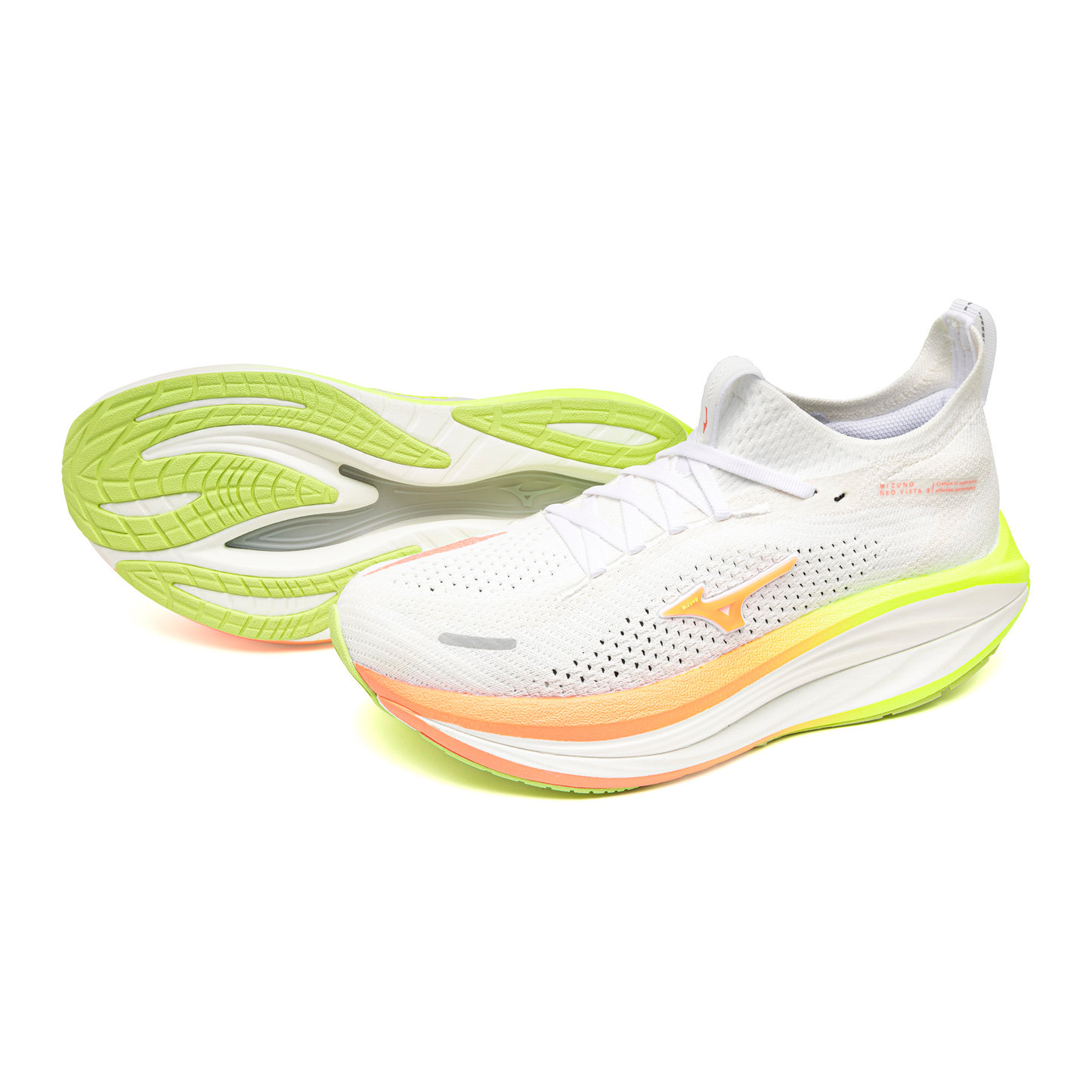 Mizuno Neo Vista 3 | White / Flamingo Coral / Lime Pulp | Womens