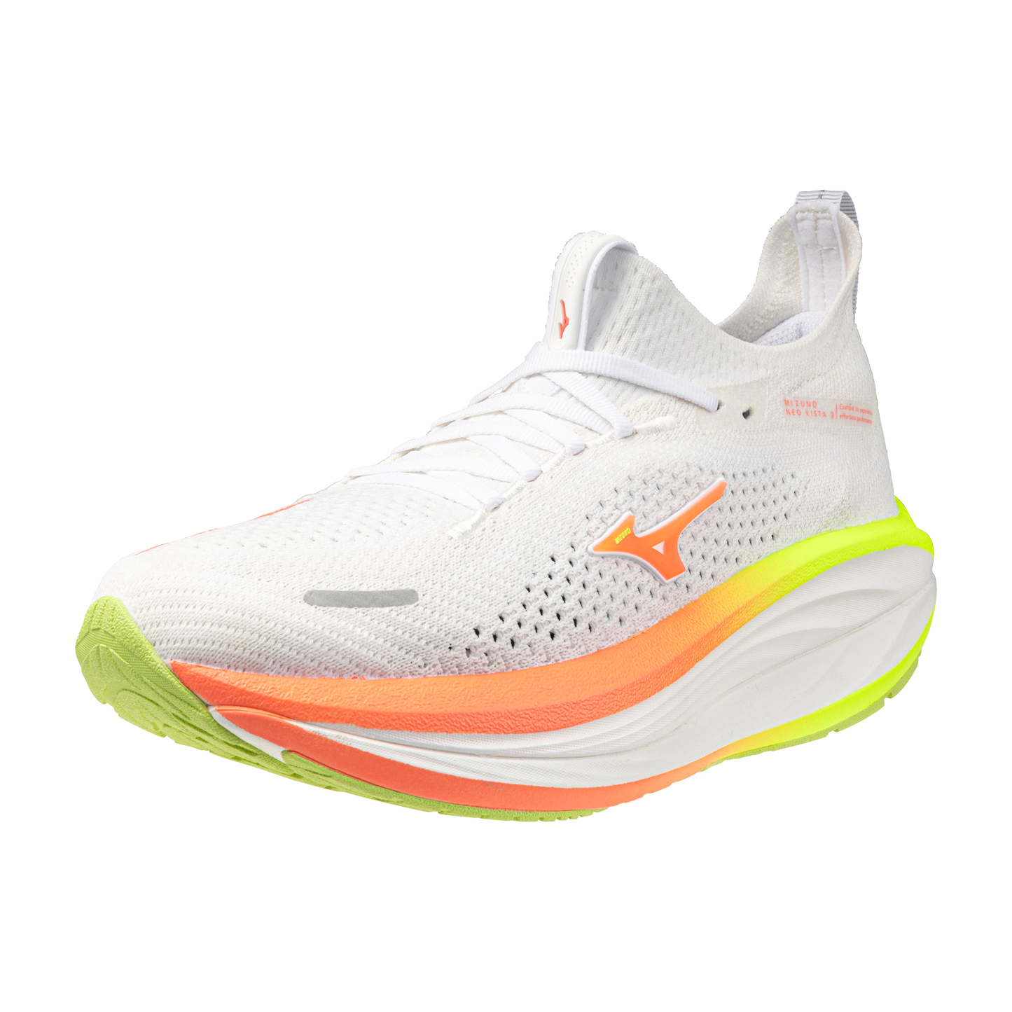 Mizuno Neo Vista 3 | White / Flamingo Coral / Lime Pulp | Womens