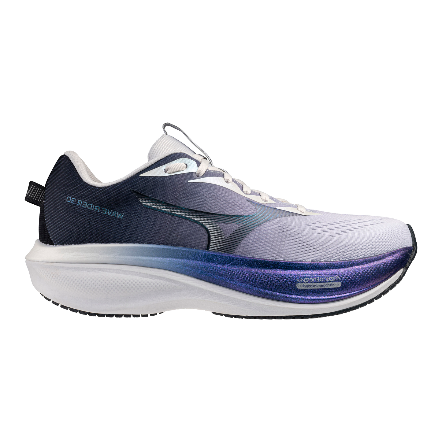 Mizuno Wave Rider 30 Tsukiakari | Vulcan / Lilac Hint / Moonlit Ocean | Unisex