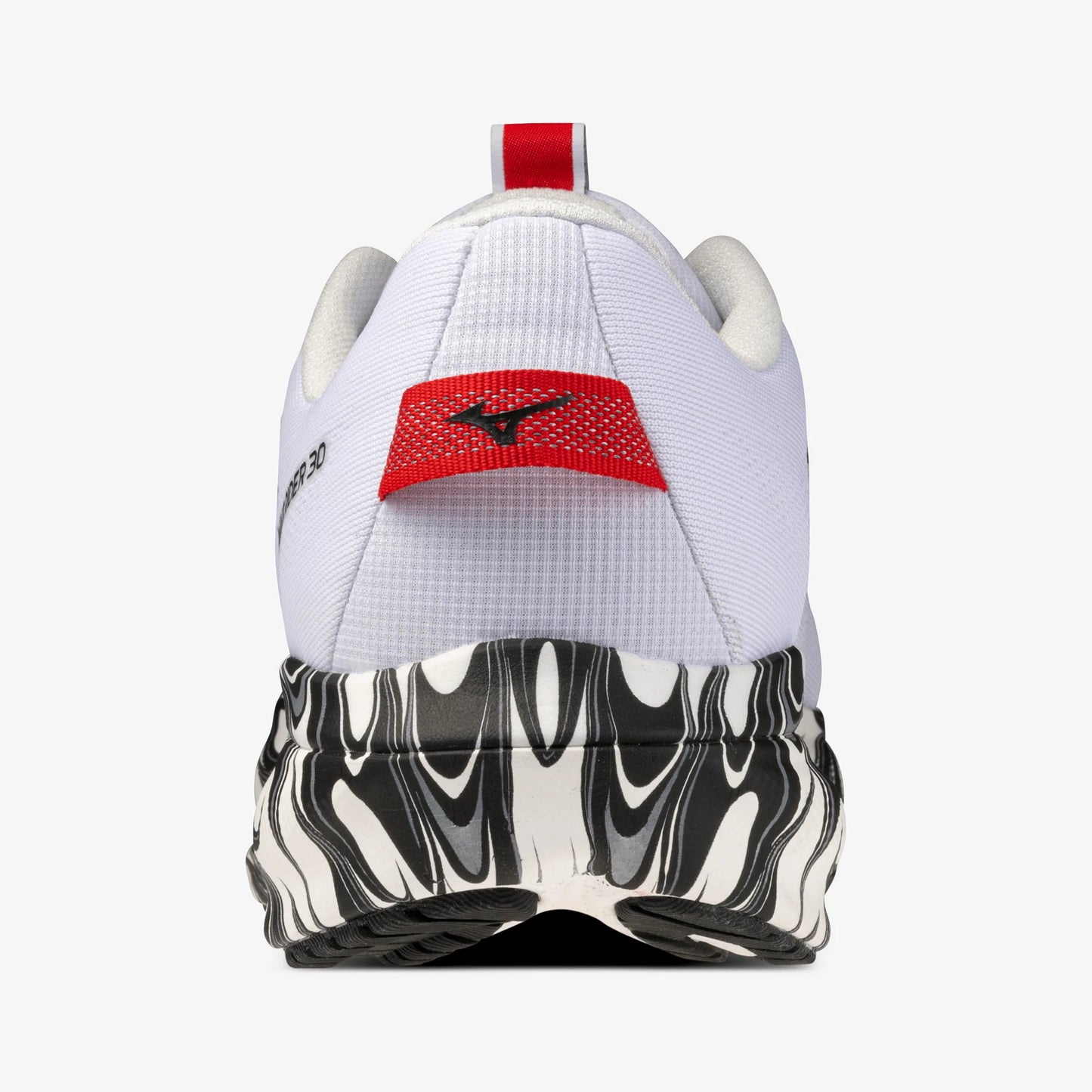 Mizuno Wave Rider 30 | White / Black / High Risk Red | Unisex