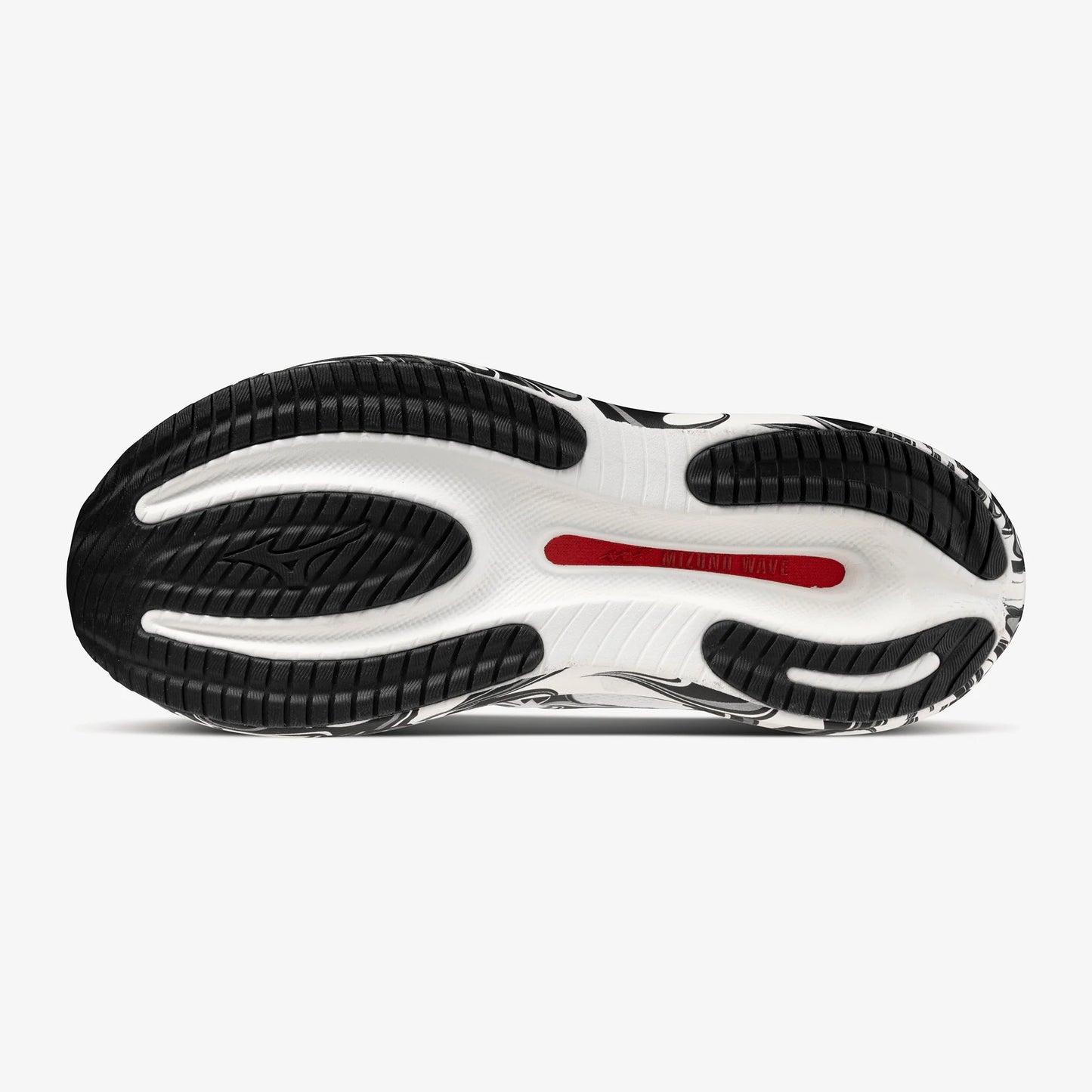 Mizuno Wave Rider 30 | White / Black / High Risk Red | Unisex