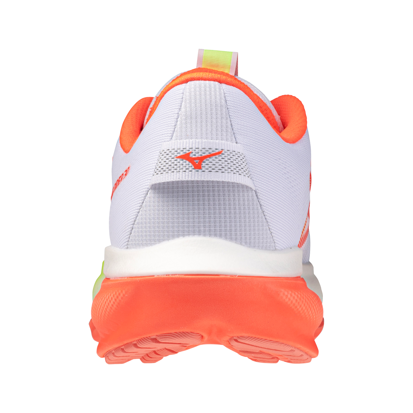 Mizuno Wave Rider 30 | White / Flamingo Coral / Lime Pulp | Womens