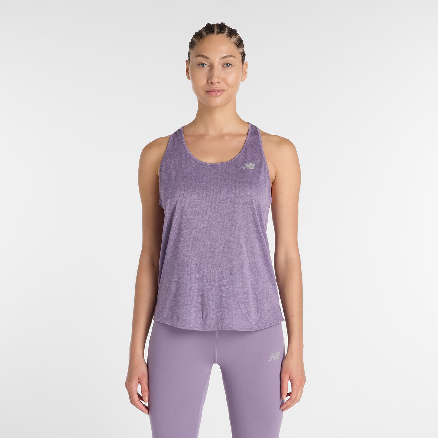 New Balance Athletics Tank | Candied Violet Heather | Womens