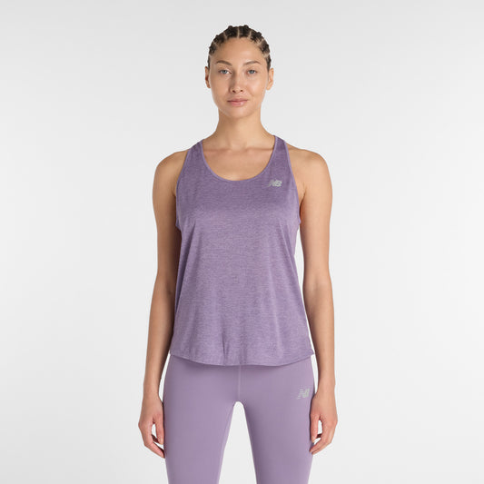 New Balance Athletics Tank | Candied Violet Heather | Womens