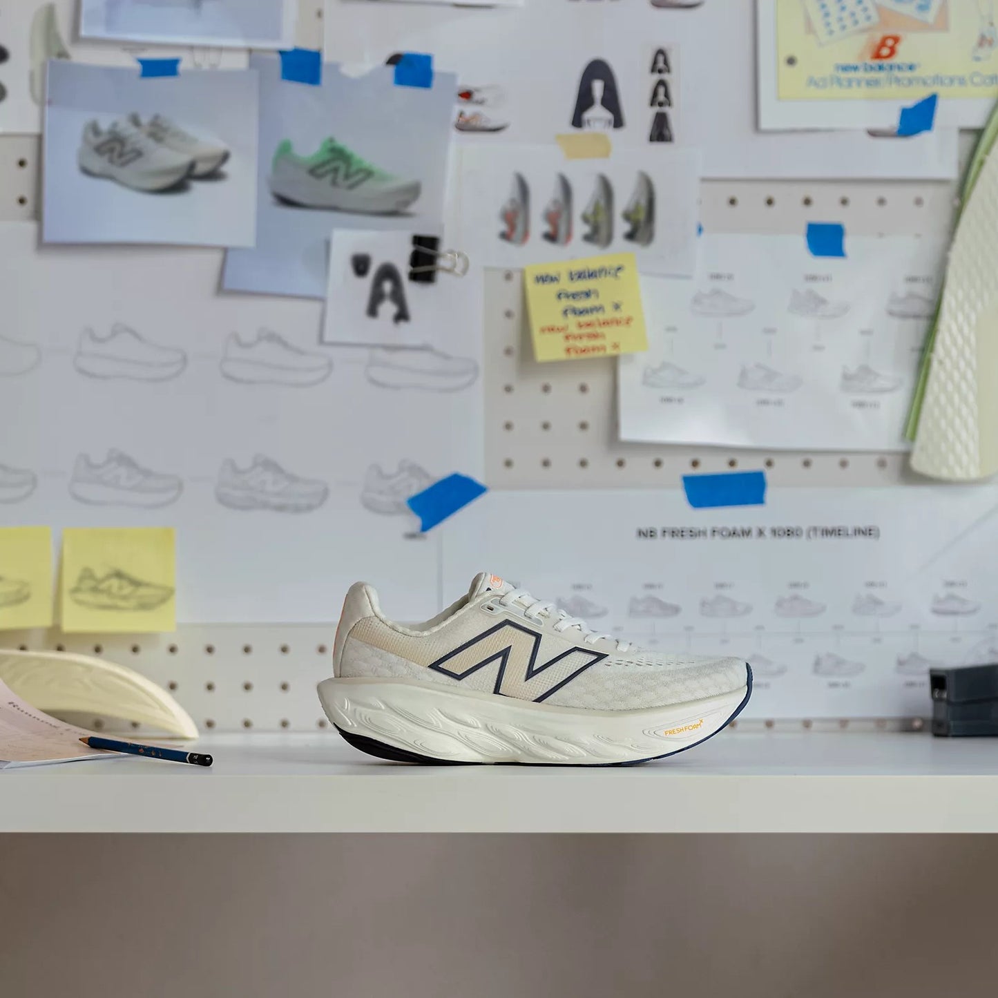 New Balance Fresh Foam X 1080 v14 | Sea Salt / Vintange Indigo / Hot Mango | Womens