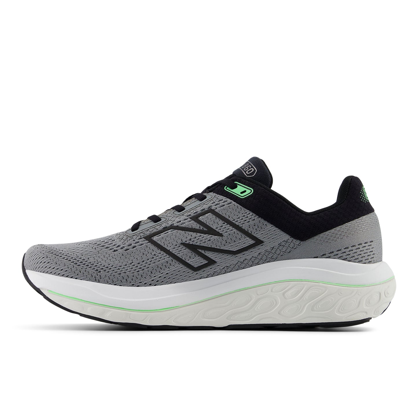 New Balance Fresh Foam X 860 v14 Wide | Slate Grey / Black / Electric Jade | Mens