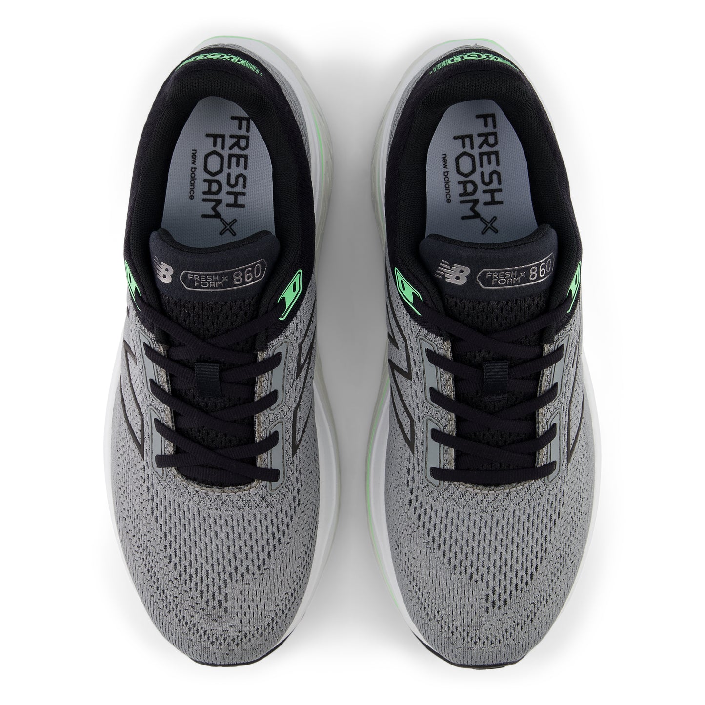 New Balance Fresh Foam X 860 v14 Wide | Slate Grey / Black / Electric Jade | Mens