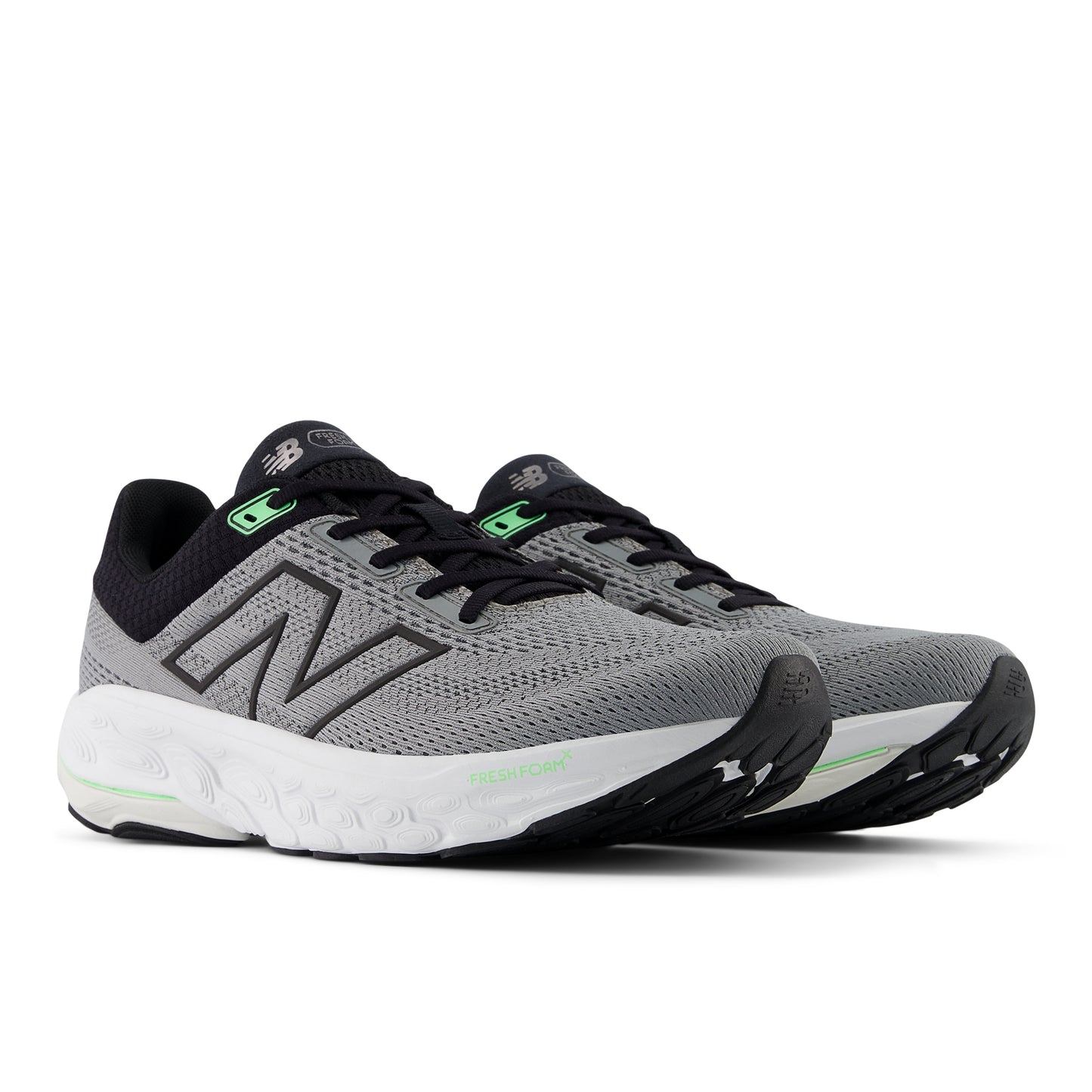 New Balance Fresh Foam X 860 v14 Wide | Slate Grey / Black / Electric Jade | Mens