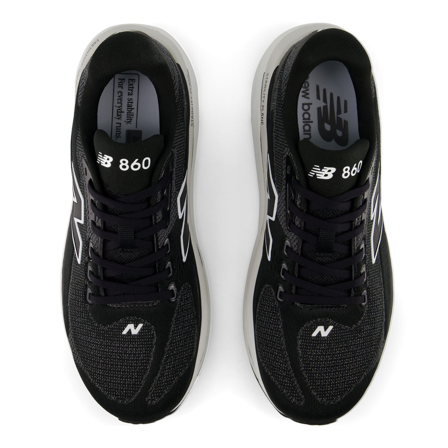 New Balance Fresh Foam X 860 v15 Wide | Black / NB White | Mens