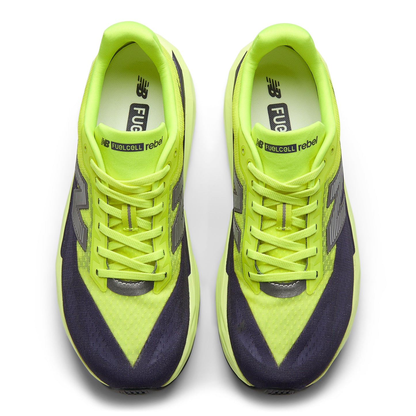 New Balance FuelCell Rebel v5 | Alkaline Green / Boysenberry / Dark Silver Metallic | Mens