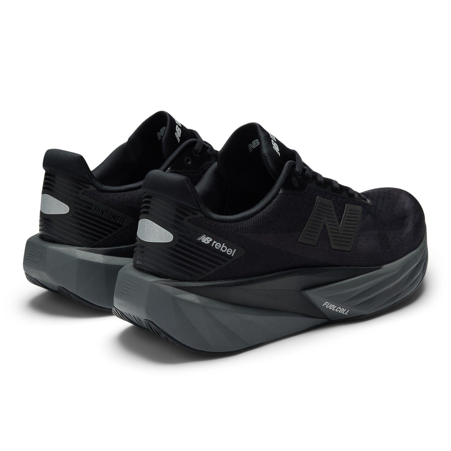 New Balance FuelCell Rebel v5 Wide | Black / Castlerock / Silver Metallic | Mens