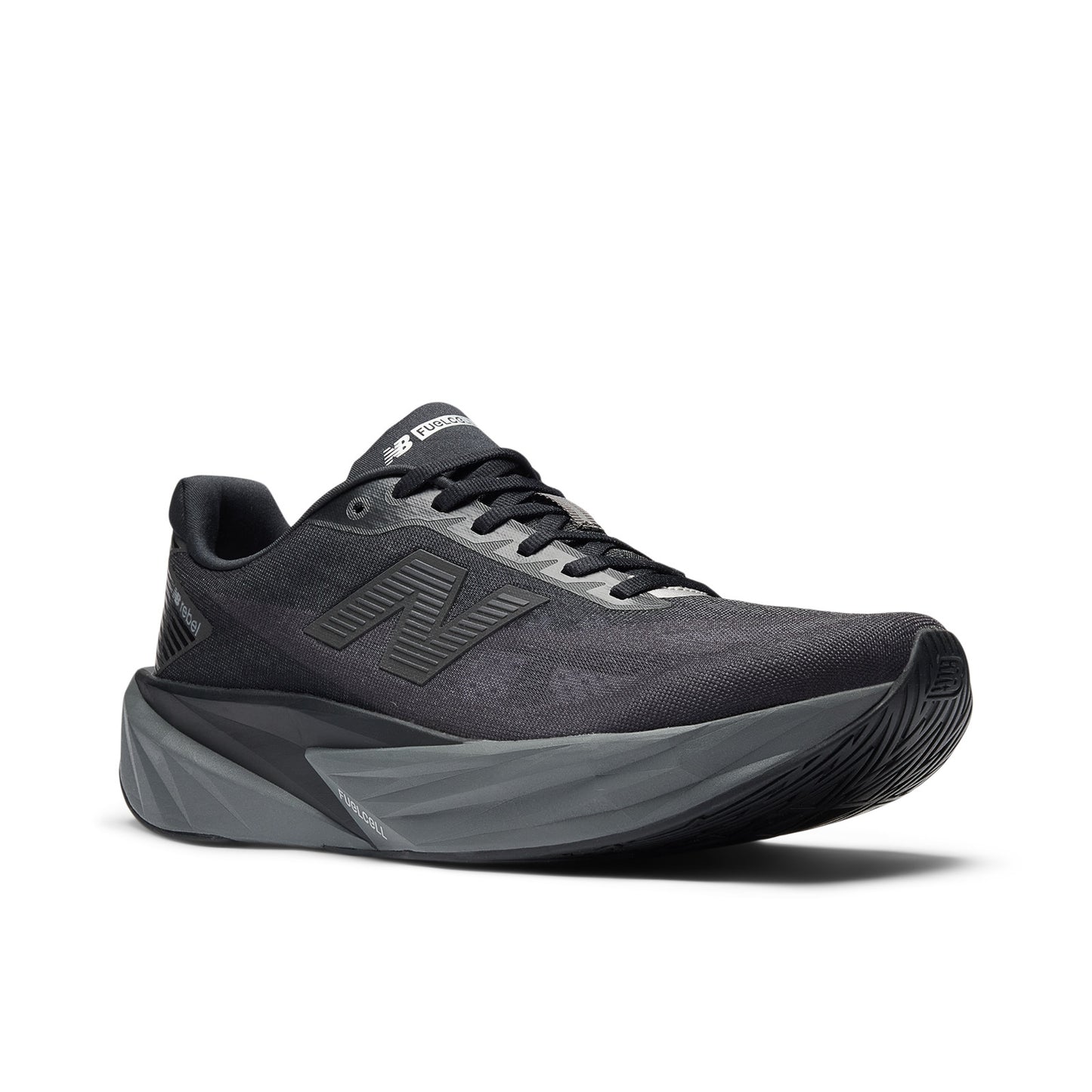 New Balance FuelCell Rebel v5 Wide | Black / Castlerock / Silver Metallic | Mens