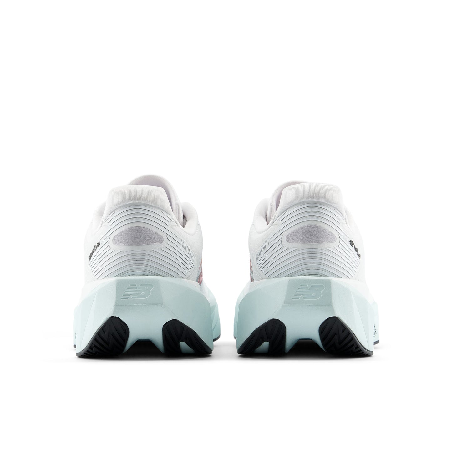 New Balance FuelCell Rebel v5 | NB White / Pink Heat / Glint Blue | Womens