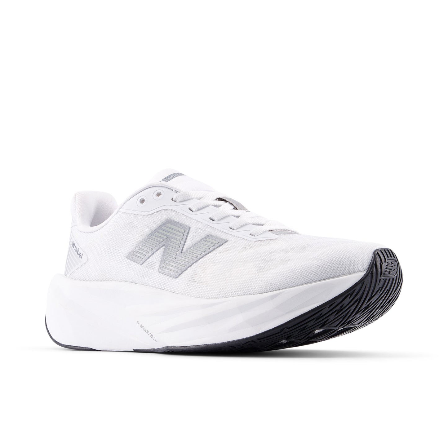 New Balance FuelCell Rebel v5 Wide | White / Silver Metallic / Black | Womens