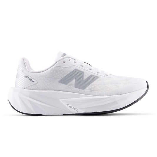 New Balance FuelCell Rebel v5 Wide | White / Silver Metallic / Black | Womens