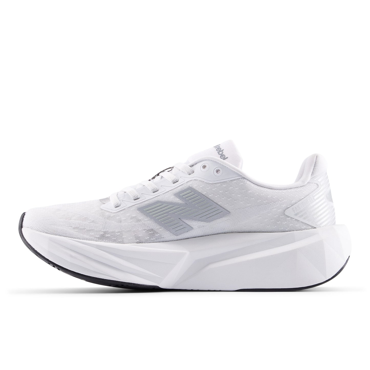 New Balance FuelCell Rebel v5 Wide | White / Silver Metallic / Black | Womens