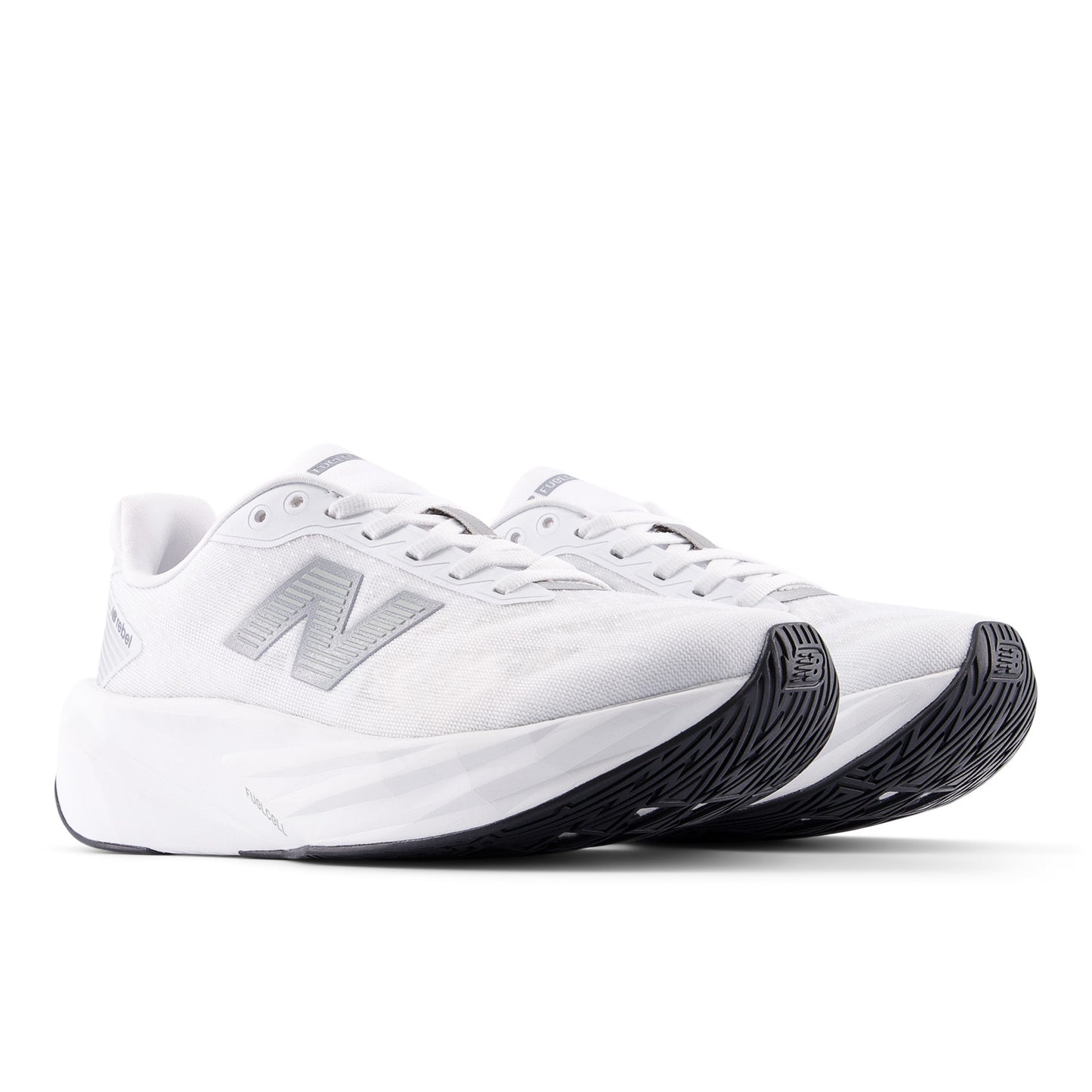 New Balance FuelCell Rebel v5 Wide | White / Silver Metallic / Black | Womens