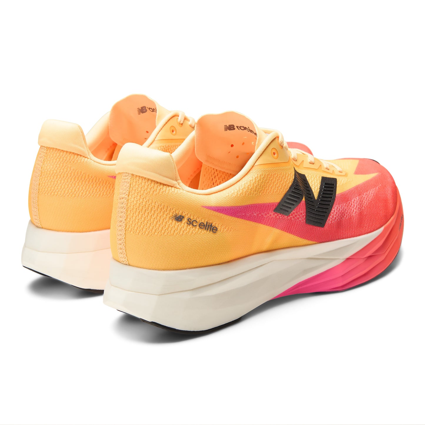 New Balance FuelCell SuperComp Elite v5 | Tangerine Heat / White Peach / Pink Heat | Mens