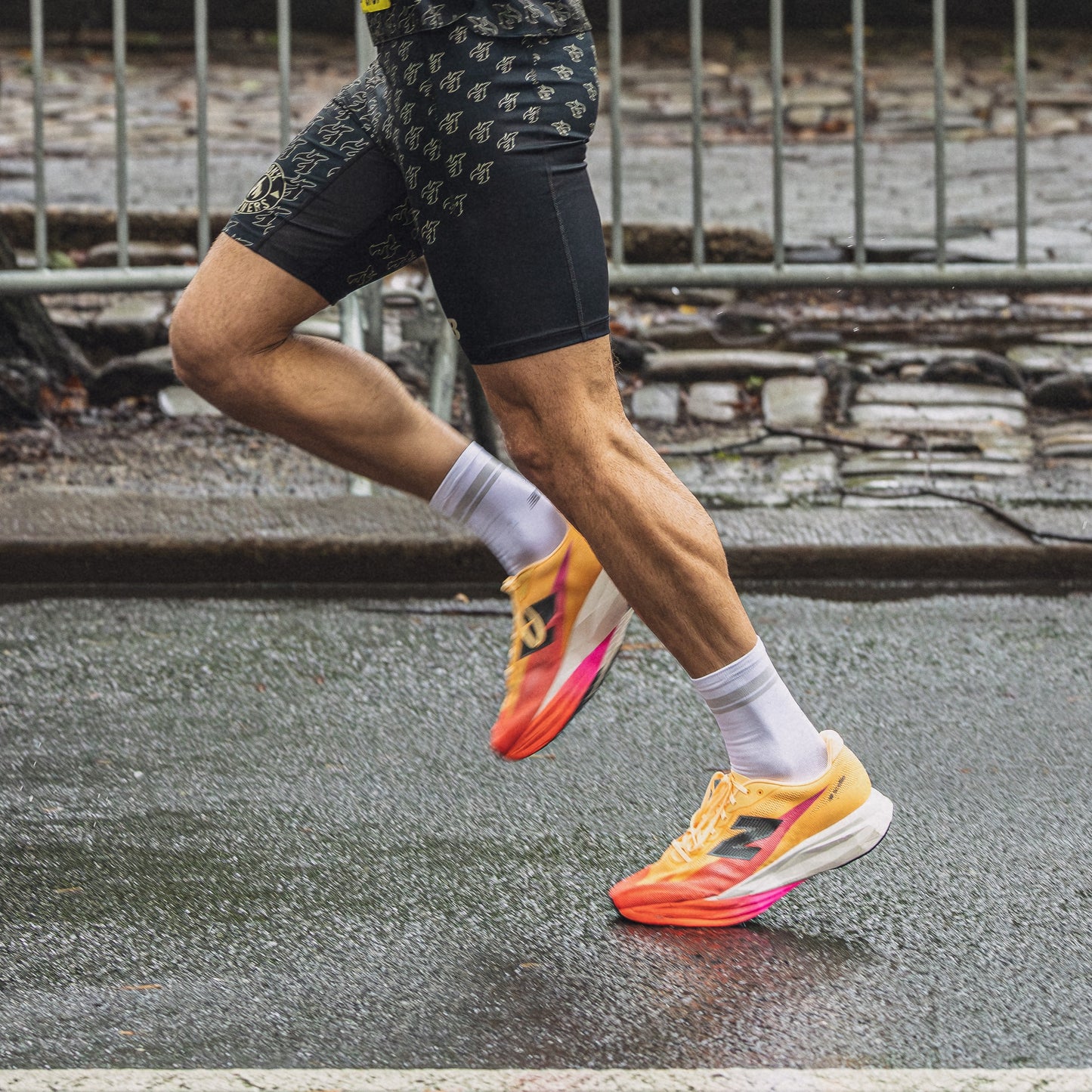 New Balance FuelCell SuperComp Elite v5 | Tangerine Heat / White Peach / Pink Heat | Mens