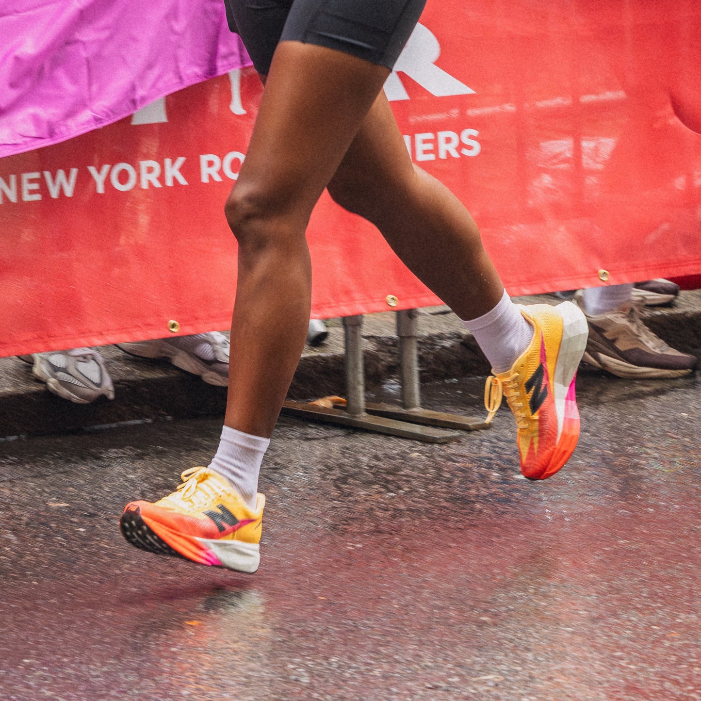 New Balance FuelCell SuperComp Elite v5 | Tangerine Heat / White Peach / Pink Heat | Mens