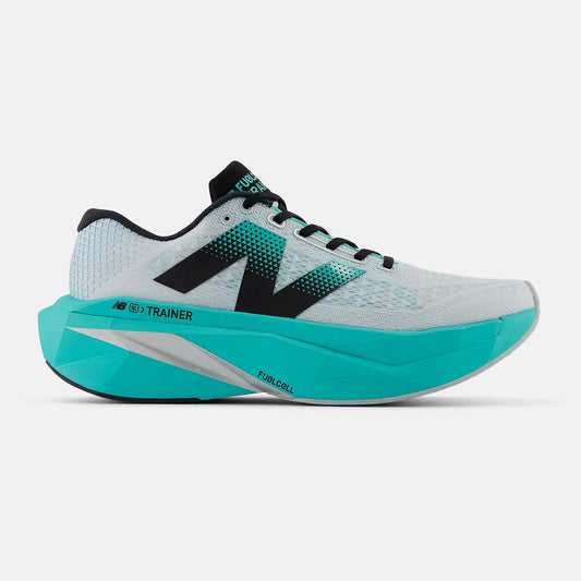 New Balance FuelCell SuperComp Trainer v3 | White / Cyber Jade | Mens