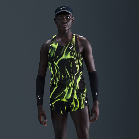 Nike AeroSwift Elite Entry Singlet | Volt / White | Mens