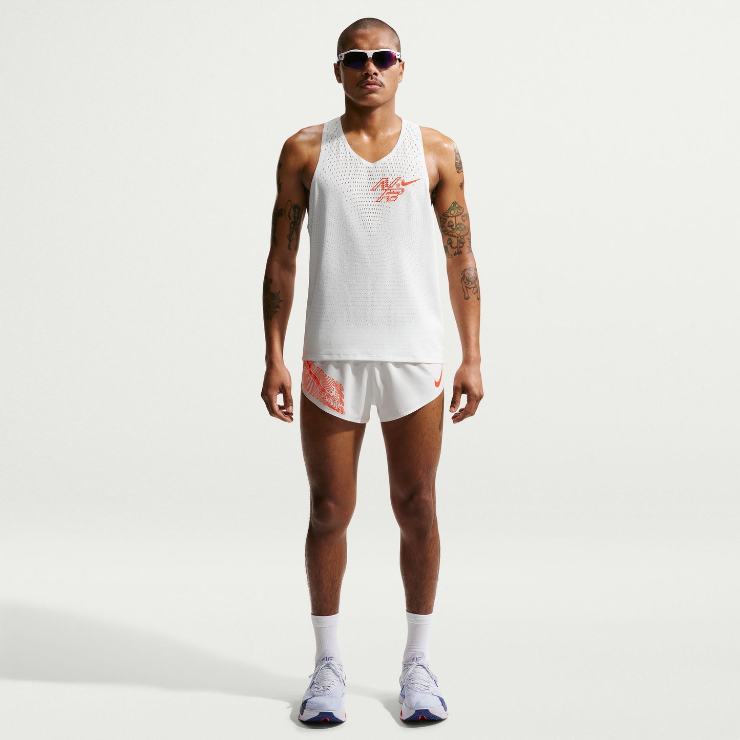 Nike AeroSwift Singlet | Summit White | Mens