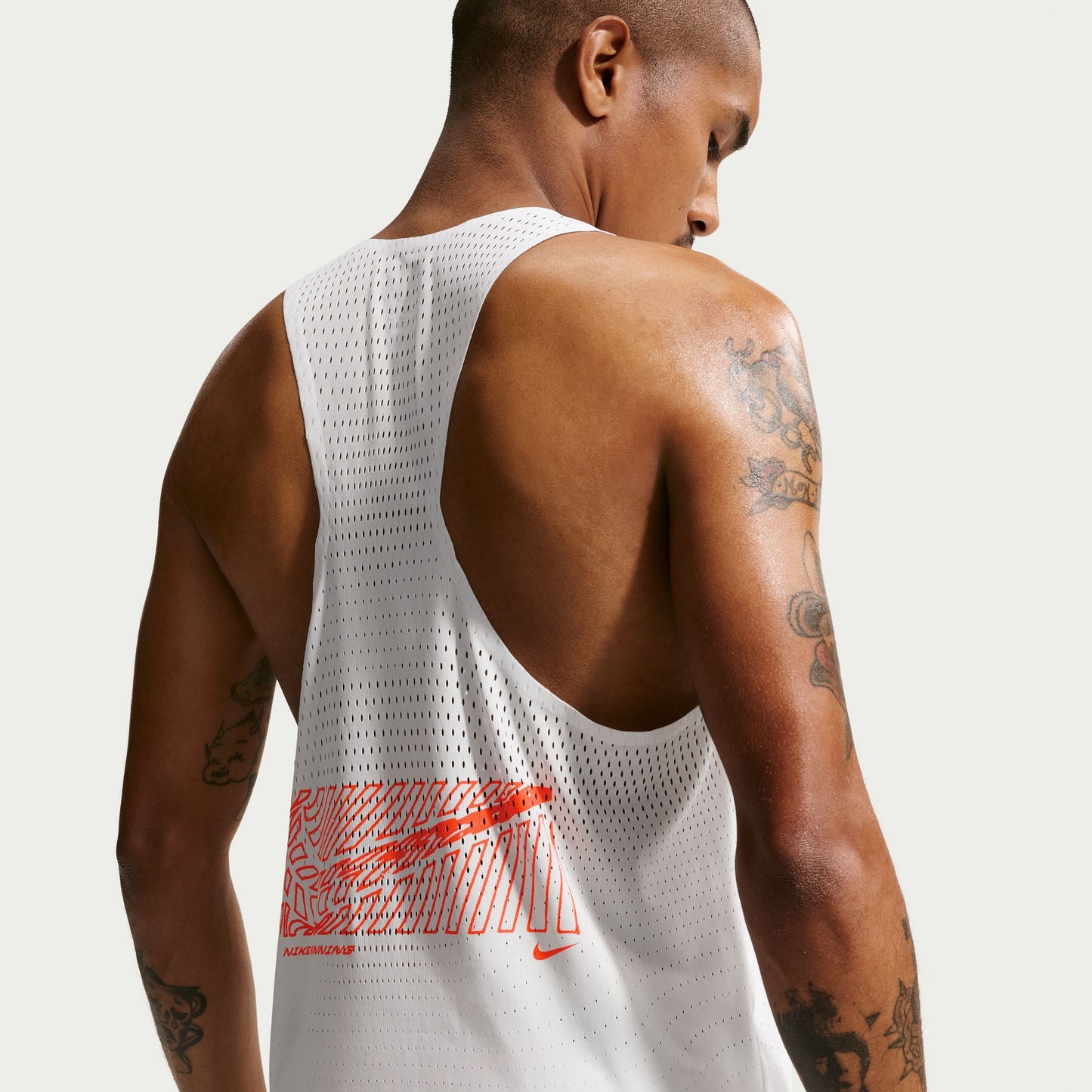Nike AeroSwift Singlet | Summit White | Mens