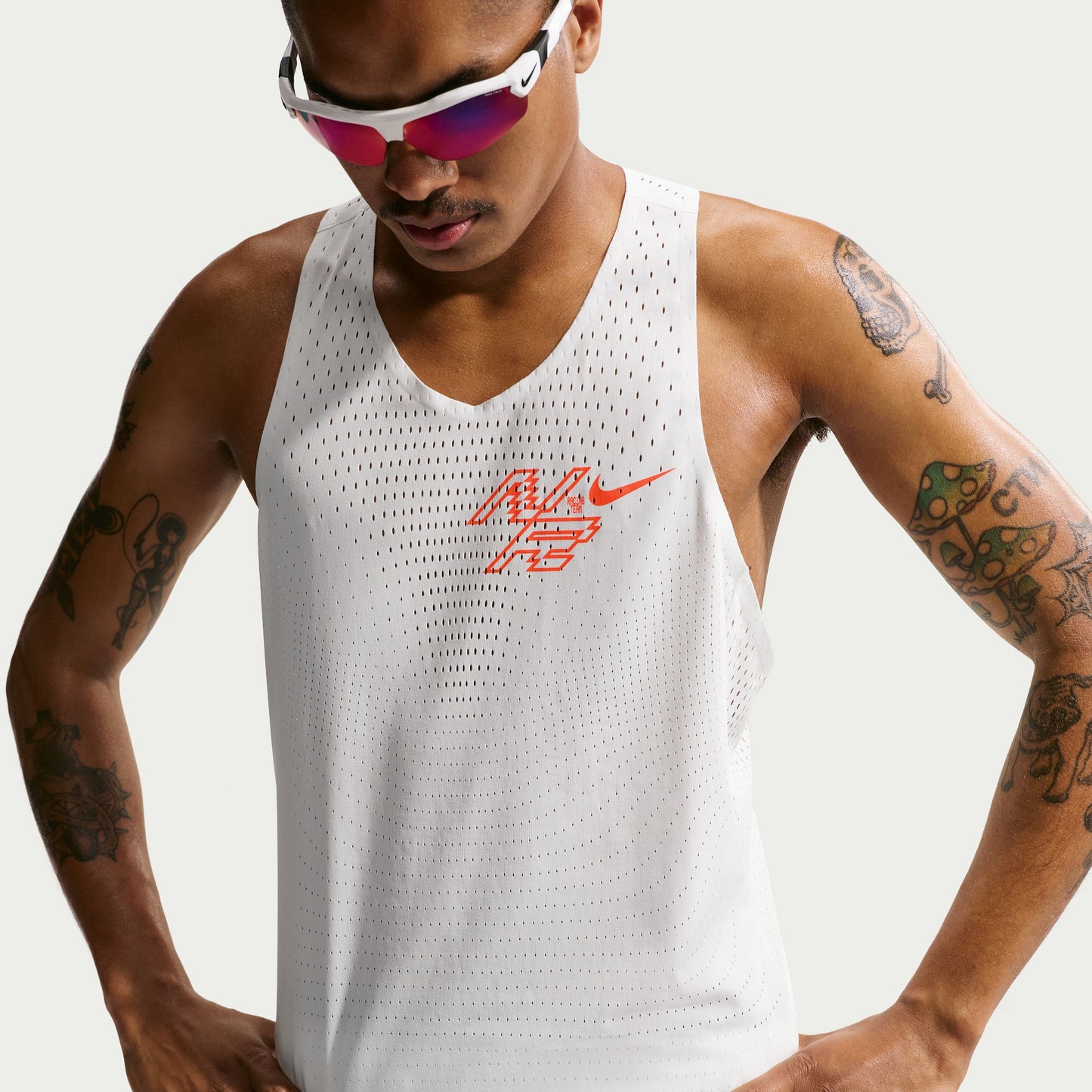 Nike AeroSwift Singlet | Summit White | Mens